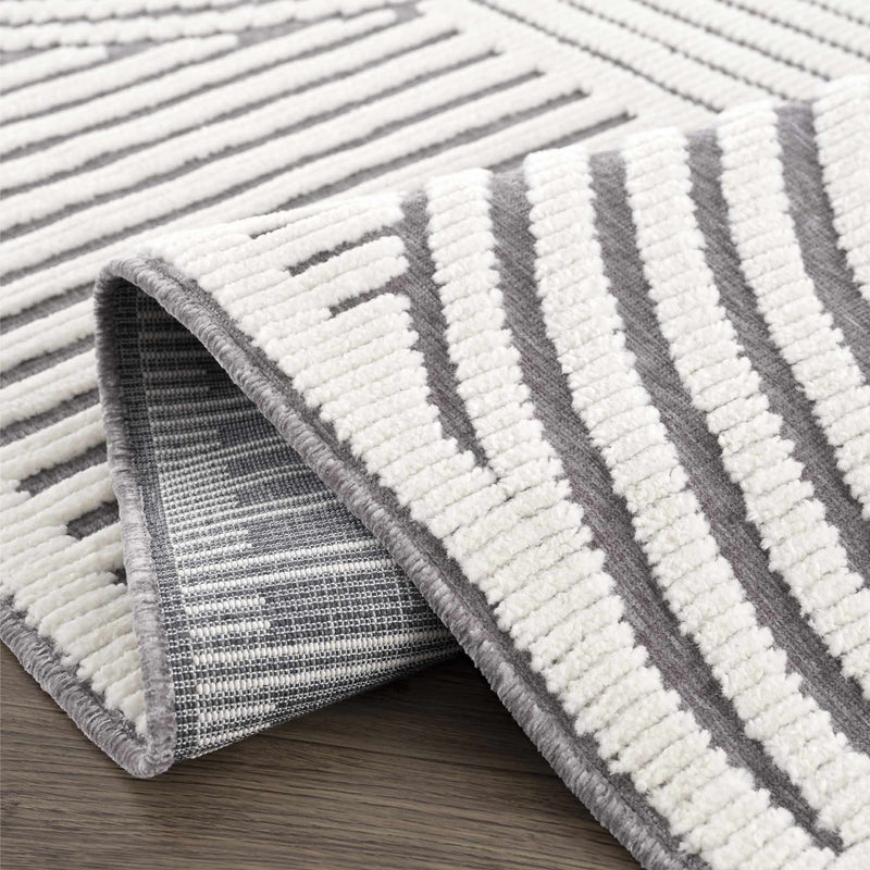 Deron Gray Washable Area Rug - Decor Addict, LLC