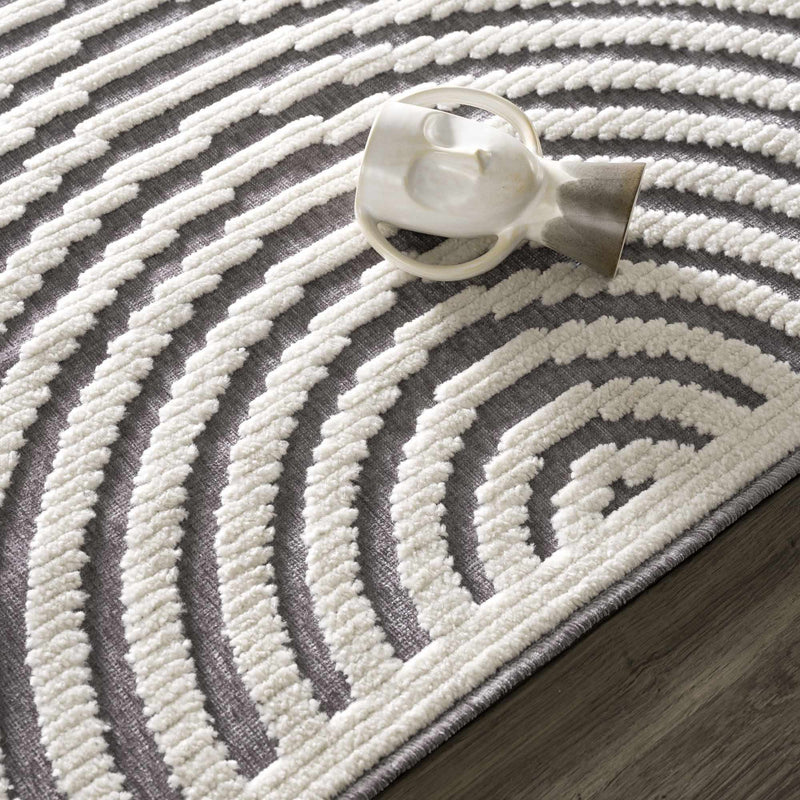 Deron Gray Washable Area Rug - Decor Addict, LLC