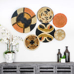 27" Extra Large Tabia Peach Woven Wall Art Plate