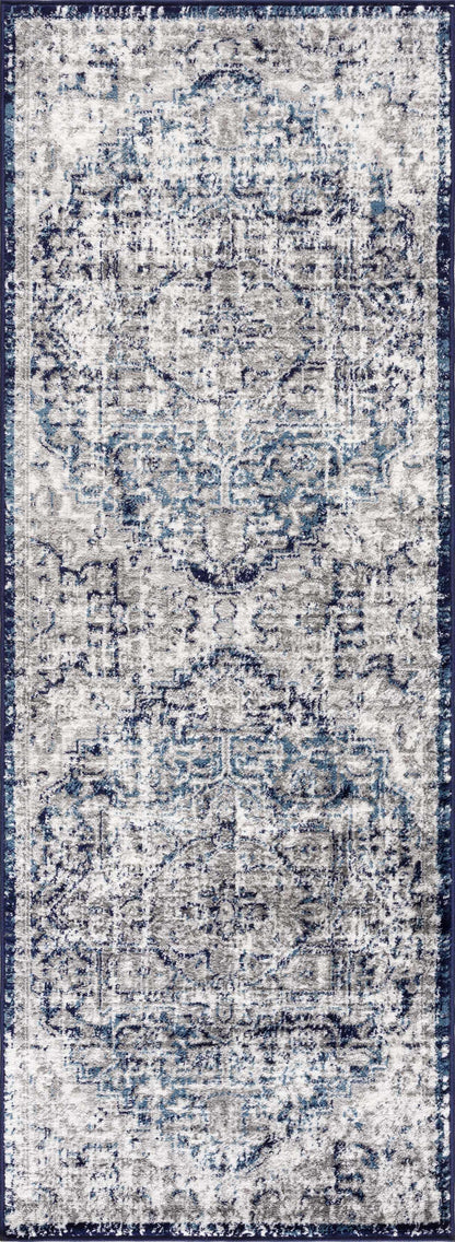 Buenaventura Navy Area Rug - Decor Addict, LLC