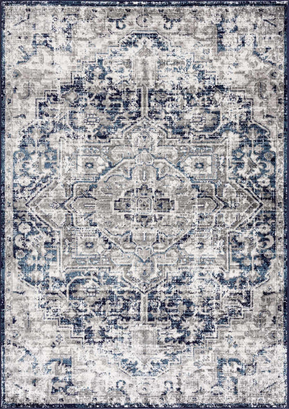 Buenaventura Navy Area Rug - Decor Addict, LLC