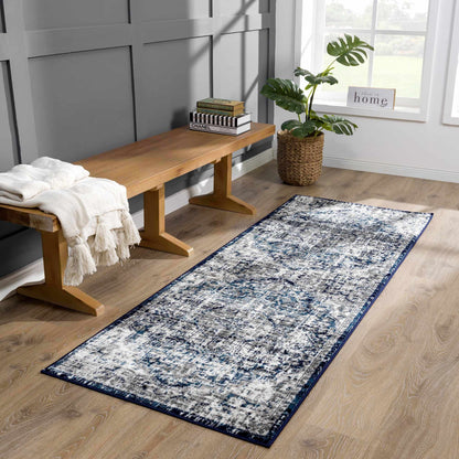 Buenaventura Navy Area Rug - Decor Addict, LLC