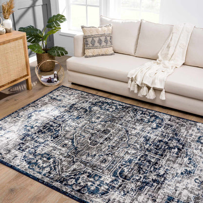Buenaventura Navy Area Rug - Decor Addict, LLC