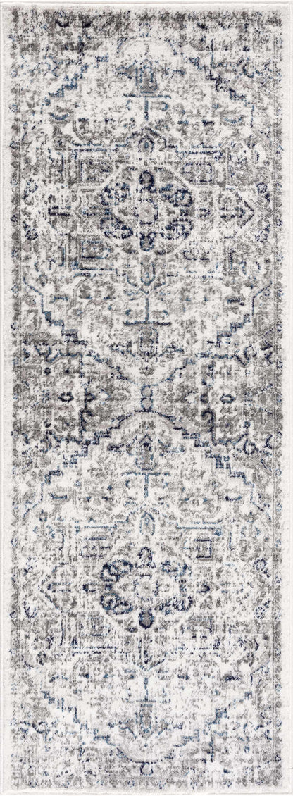 Buenaventura Cream & Navy Area Rug - Decor Addict, LLC
