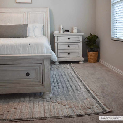 Maulawin Cream High-Low Area Rug - Decor Addict, LLC