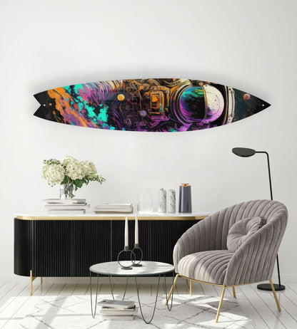 Astronaut Psychadelic Acrylic Surfboard Wall Art - Decor Addict, LLC