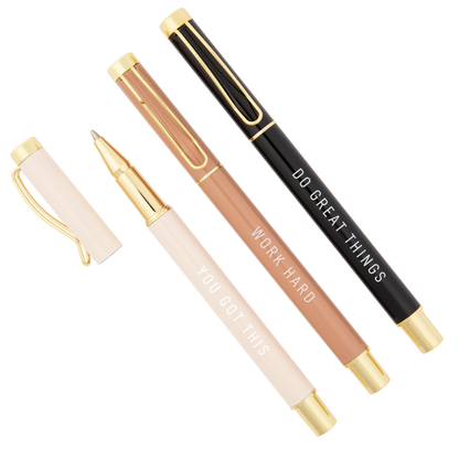 Motivational Metal Pen Set - Decor Addict, LLC