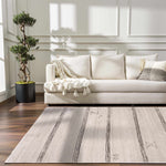 Deja Cream & Charcoal Area Rug - Decor Addict, LLC