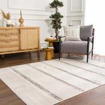 Deja Cream & Charcoal Area Rug - Decor Addict, LLC