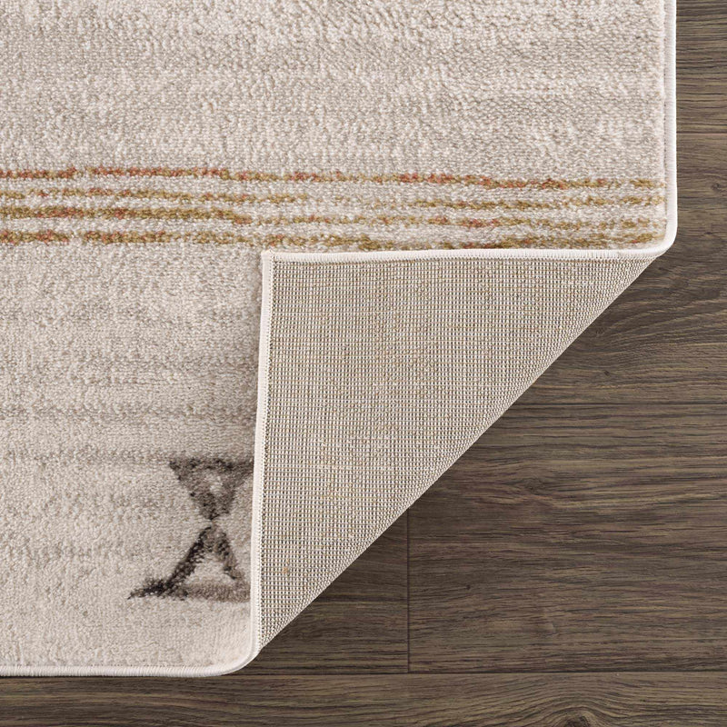 Deja Cream & Gold Area Rug - Decor Addict, LLC