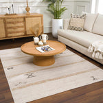 Deja Cream & Gold Area Rug - Decor Addict, LLC