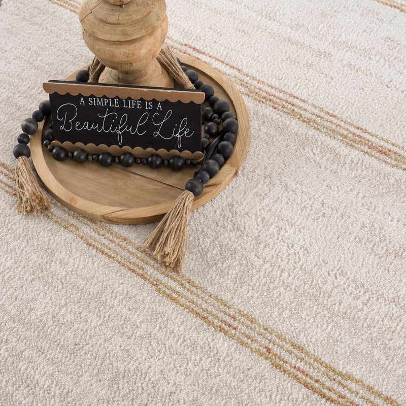 Deja Cream & Gold Area Rug - Decor Addict, LLC