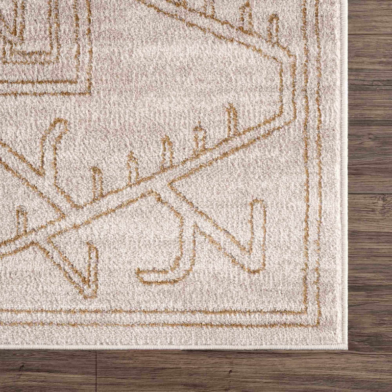 Divya Cream & Gold Area Rug - Decor Addict, LLC