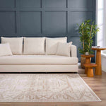 Divya Cream & Gold Area Rug - Decor Addict, LLC