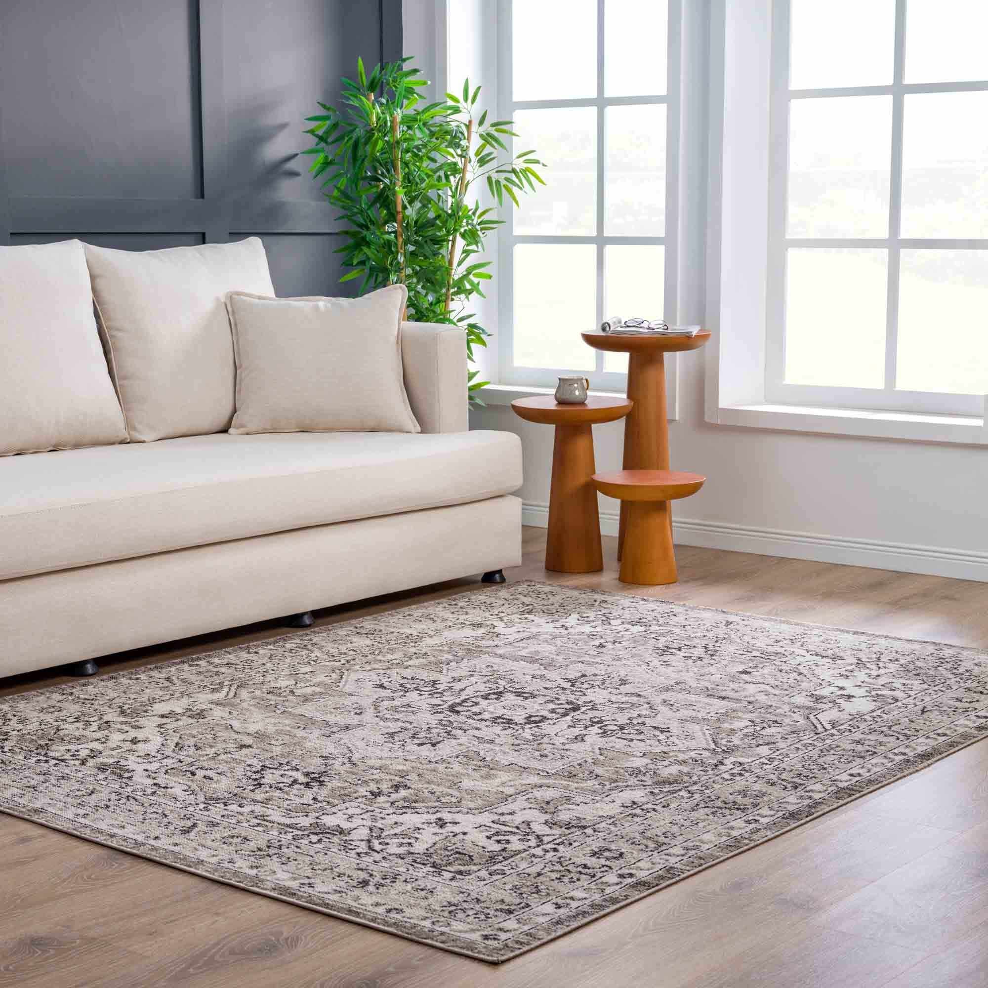Albie Beige Area Rug - Decor Addict, LLC