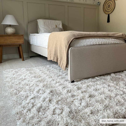 Prompton Cream Plush Area Rug - Decor Addict, LLC