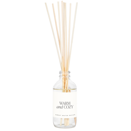 Warm and Cozy Clear Reed Diffuser - Decor Addict, LLC