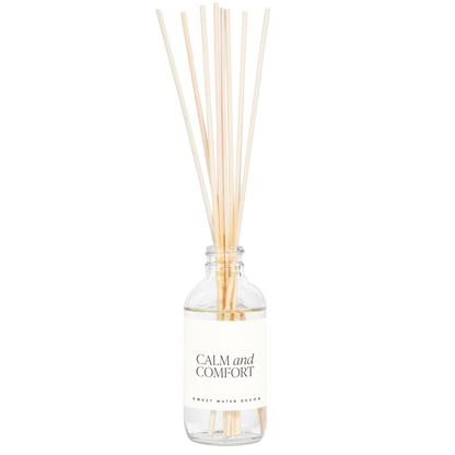 Calm and Comfort Clear Reed Diffuser - Decor Addict, LLC