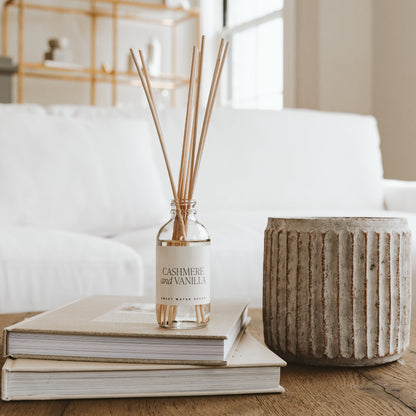 Cashmere and Vanilla Clear Reed Diffuser - Decor Addict, LLC