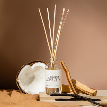 Cashmere and Vanilla Clear Reed Diffuser - Decor Addict, LLC
