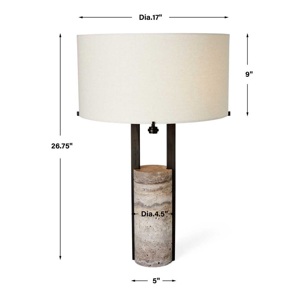 Uttermost Scaffold Architectural Table Lamp — Black Label - Decor Addict, LLC
