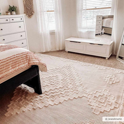 Rosales Cream High&Low Area Rug - Decor Addict, LLC