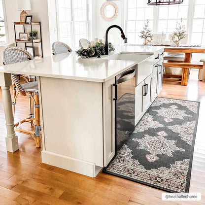 Roseglen Brown Medallion Area Rug - Decor Addict, LLC