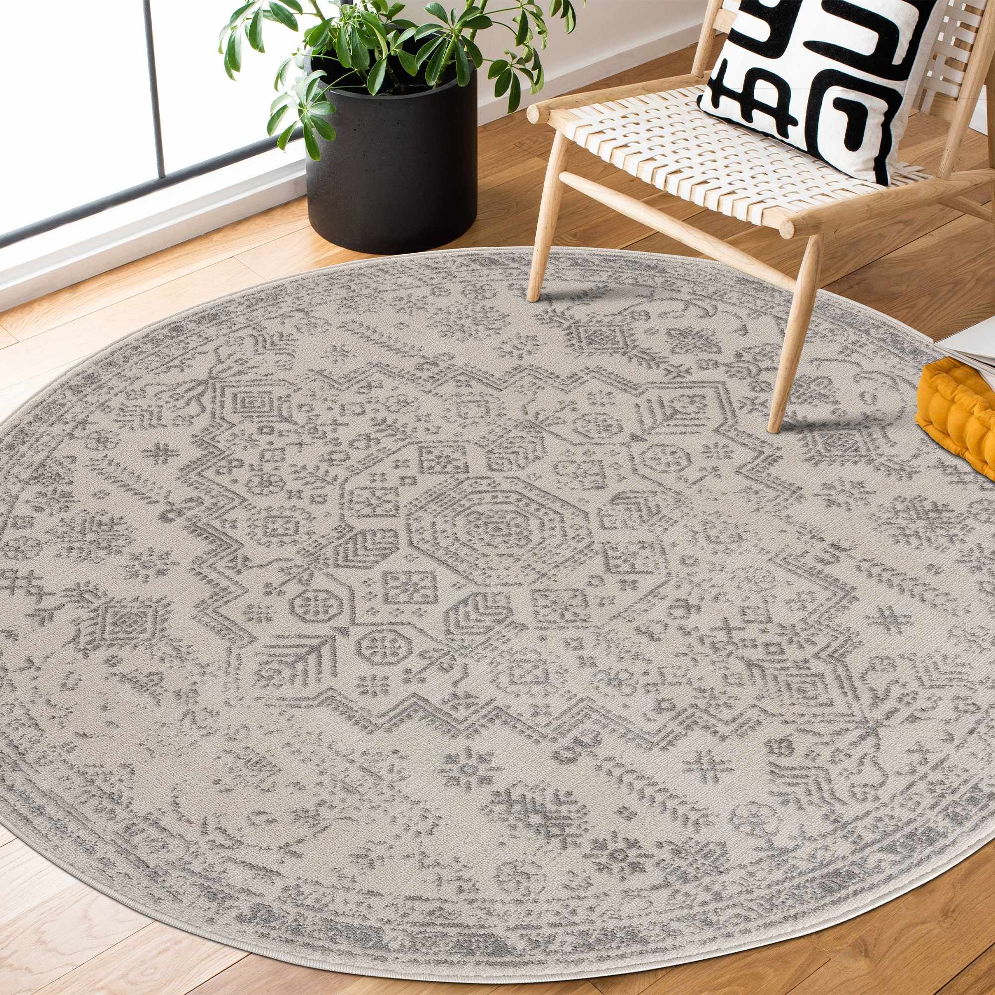 Tigried Ivory & Gray 2323 Area Rug - Decor Addict, LLC