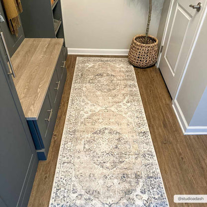 Rudo Beige Washable Area Rug - Decor Addict, LLC