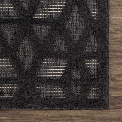 Nuri Black Outdoor Rug - Decor Addict, LLC