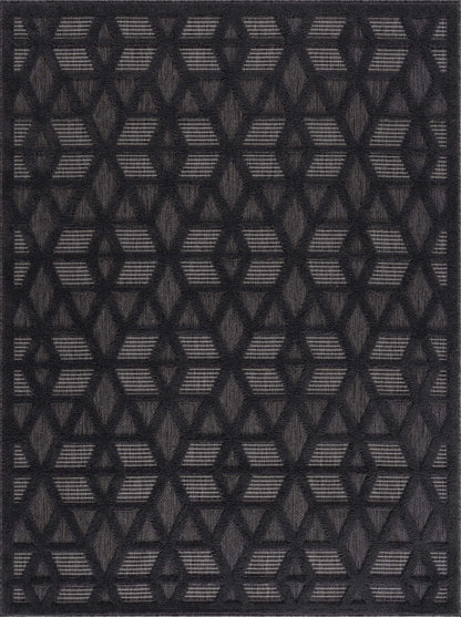Nuri Black Outdoor Rug - Decor Addict, LLC