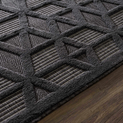 Nuri Black Outdoor Rug - Decor Addict, LLC
