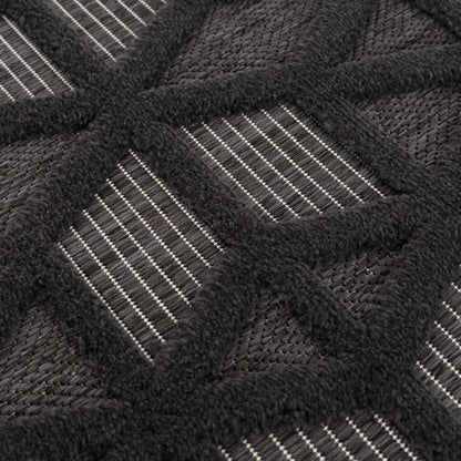 Nuri Black Outdoor Rug - Decor Addict, LLC