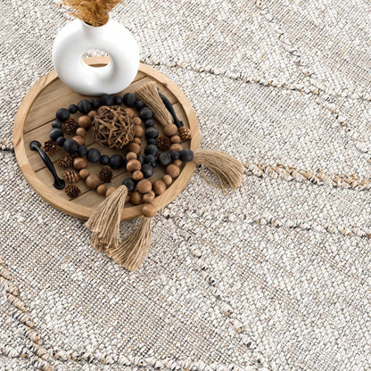 Baqer Bone & Tan Area Rug - Decor Addict, LLC