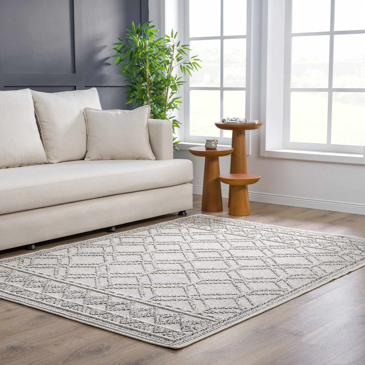 Diah Bone Area Rug - Decor Addict, LLC