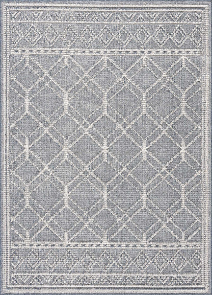 Diah Gray Blue & Bone Area Rug - Decor Addict, LLC
