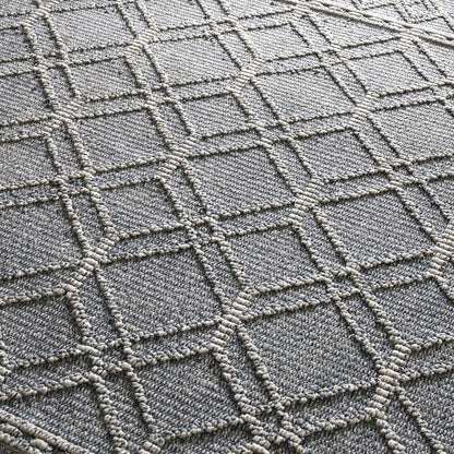Diah Gray Blue & Bone Area Rug - Decor Addict, LLC
