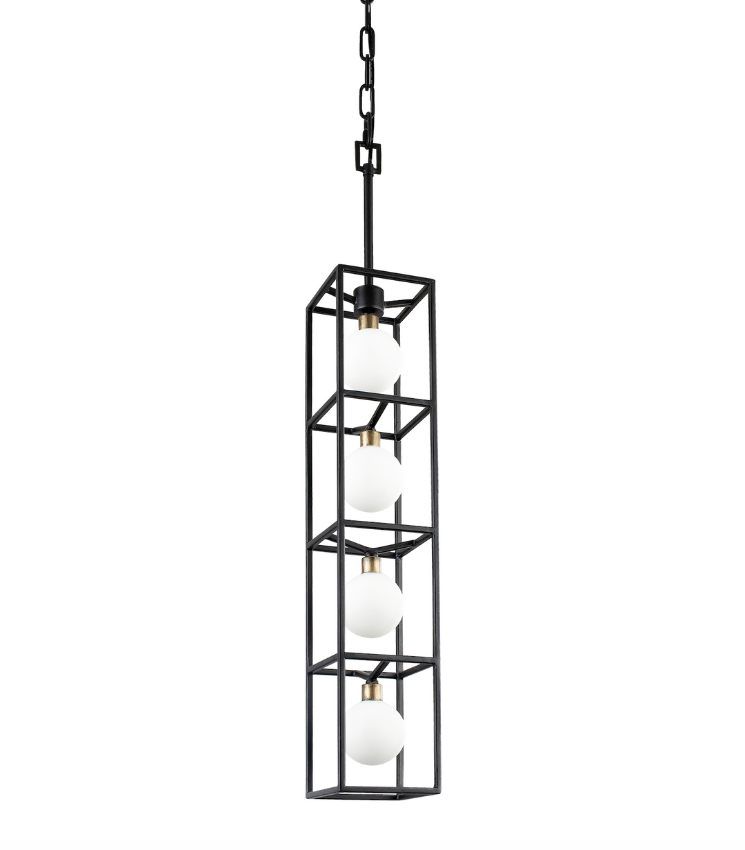 Plaza 4-Light Foyer Pendant Light - Carbon/Havana Gold - Decor Addict, LLC