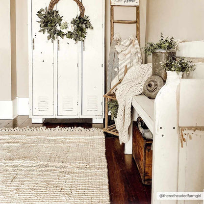 Senneterre Bleached Jute Rug - Decor Addict, LLC