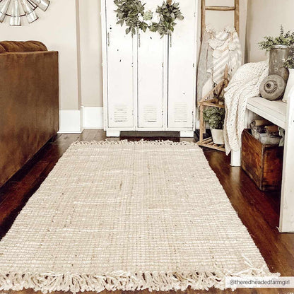 Senneterre Bleached Jute Rug - Decor Addict, LLC