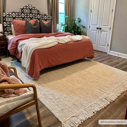 Senneterre Bleached Jute Rug - Decor Addict, LLC