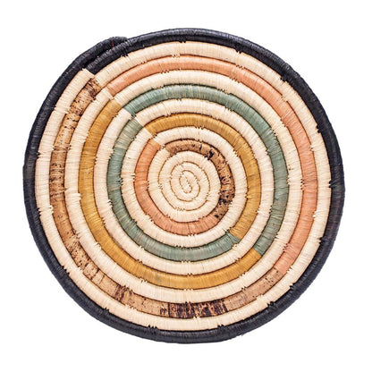 10" Peach & Banana Bark Striped Trivet - Decor Addict, LLC