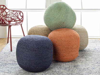 Kaumakani Jute Pouf - Decor Addict, LLC