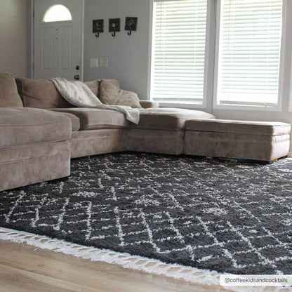 Godalming Black Plush Carpet - Decor Addict, LLC