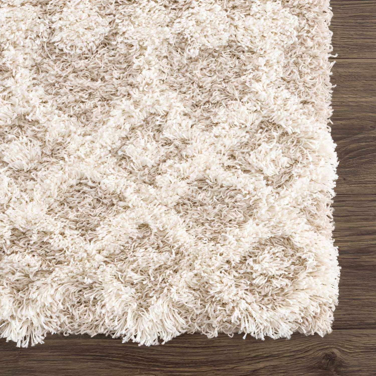 Prompton Cream Plush Area Rug - Decor Addict, LLC
