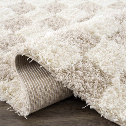 Atira Light Brown Checkered Area Rug - Decor Addict, LLC