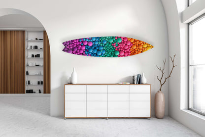 Bubble Balls Acrylic Surfboard Wall Art - Decor Addict, LLC