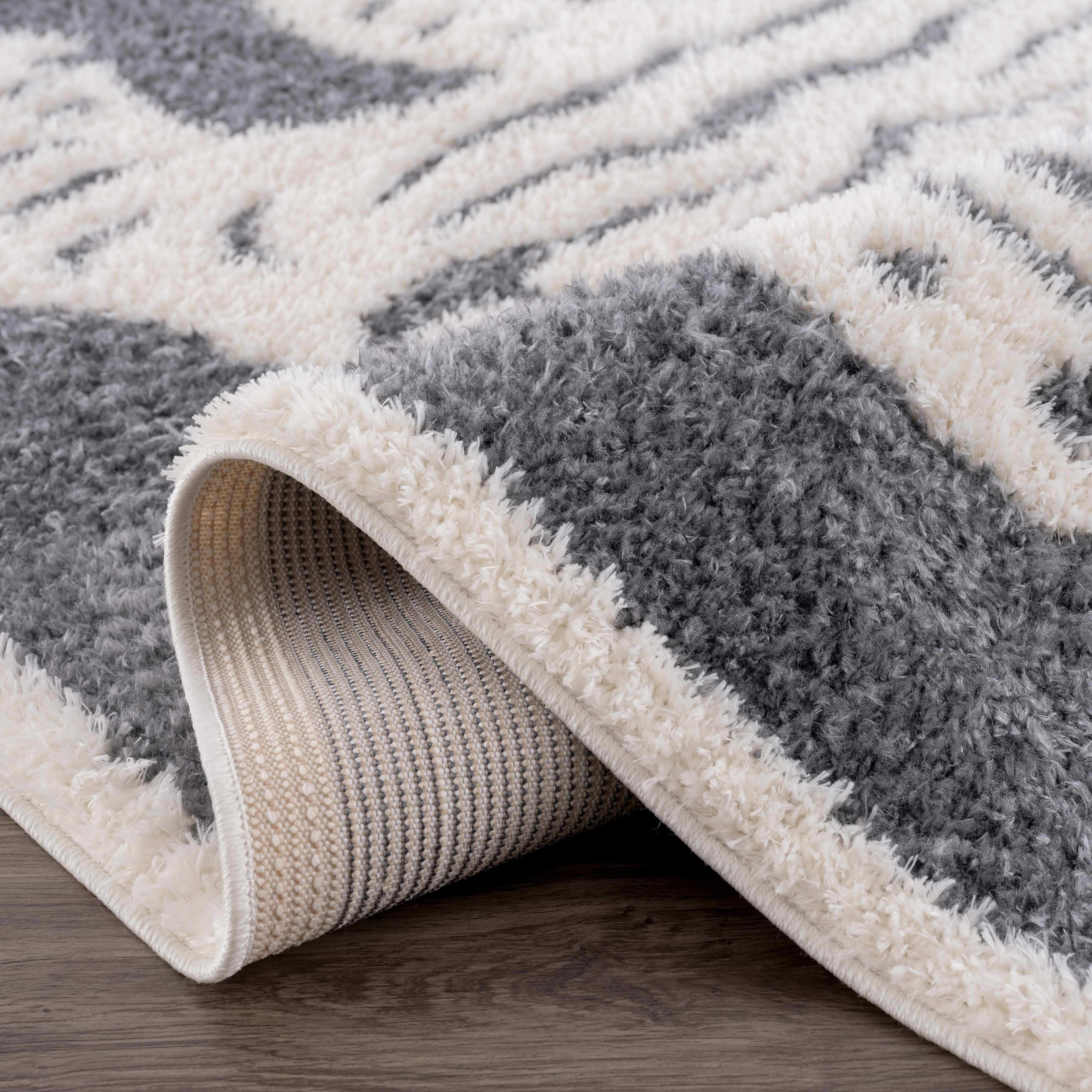 Zane Charcoal Tibetan Tiger Area Rug - Decor Addict, LLC