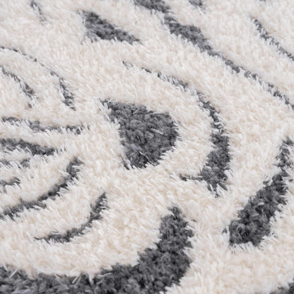 Zane Charcoal Tibetan Tiger Area Rug - Decor Addict, LLC