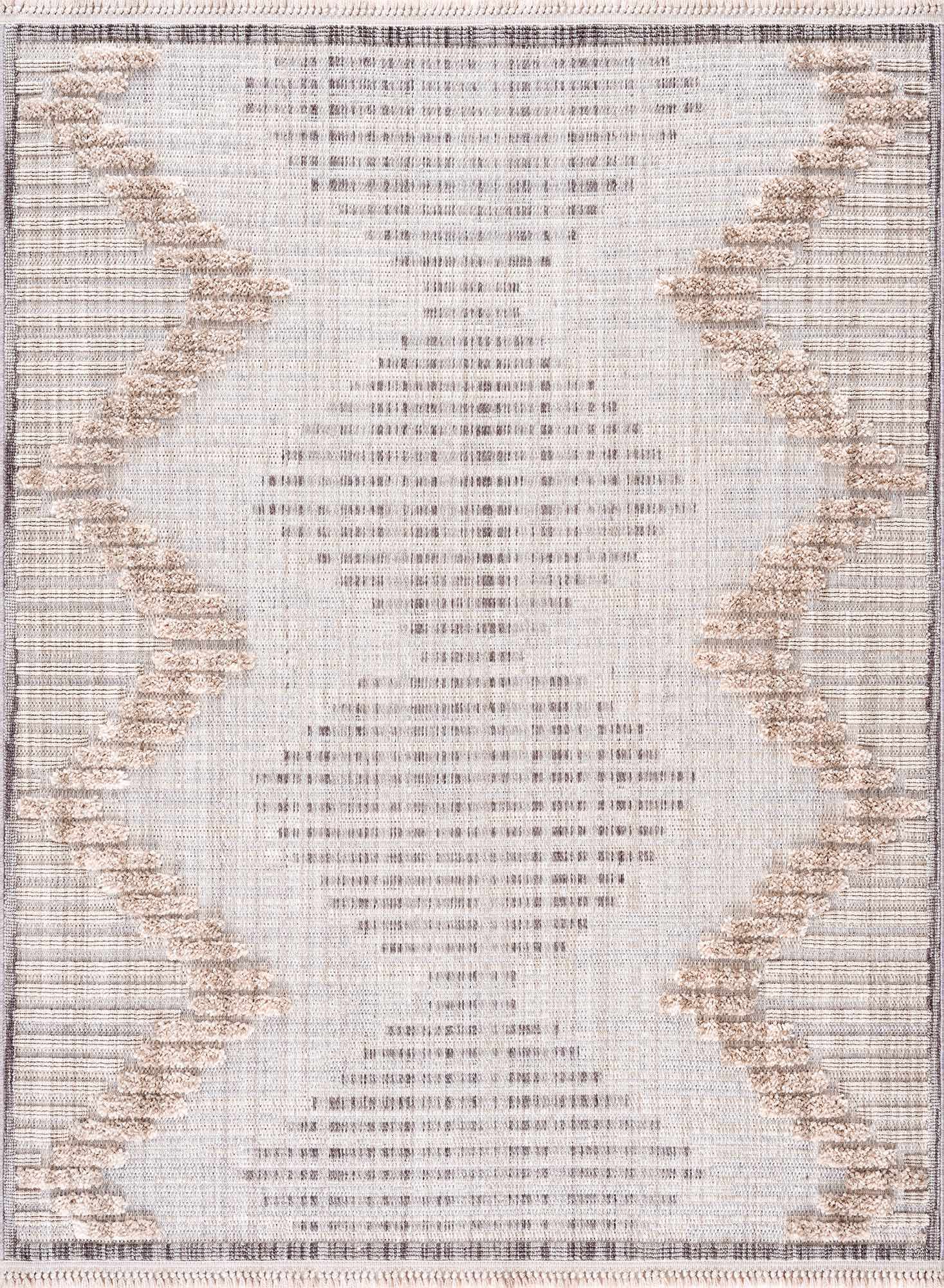 Maulawin Cream High-Low Area Rug - Decor Addict, LLC